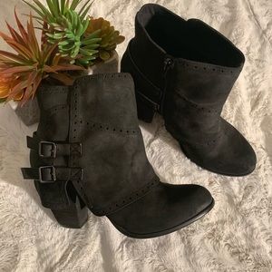 Not Rated Western Zipper Ankle Booties Size 9